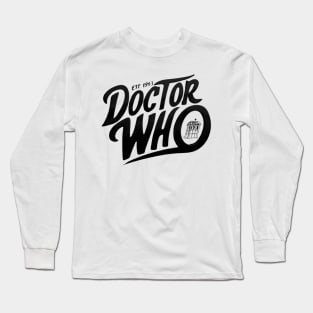 Black color Doctor Who 60 Est. 1963 Long Sleeve T-Shirt